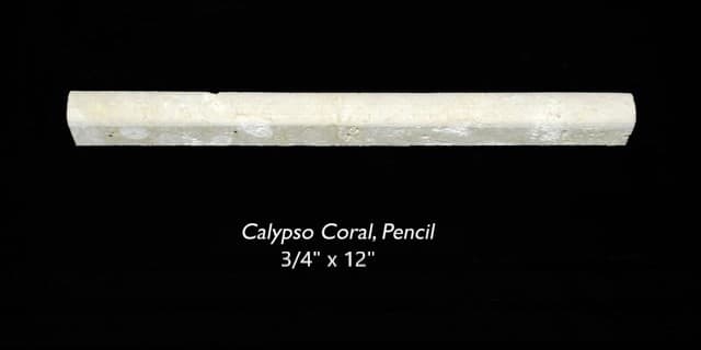 Calypso Coral Pencil Molding Saw Cut